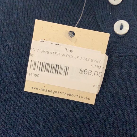 Message in the Bottle Navy Knit Sweater - Picture 2 of 2